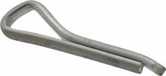 Made in USA - 3/32" Diam x 1/2" Long Hammerlock Cotter Pin - Grade 2, Zinc-Plated, Steel - Best Tool & Supply