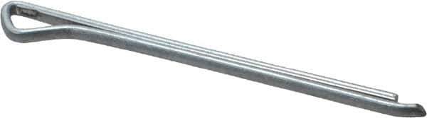 Made in USA - 3/32" Diam x 1-1/2" Long Hammerlock Cotter Pin - Grade 2, Zinc-Plated, Steel - Best Tool & Supply