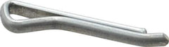 Made in USA - 1/8" Diam x 3/4" Long Hammerlock Cotter Pin - Grade 2, Zinc-Plated, Steel - Best Tool & Supply