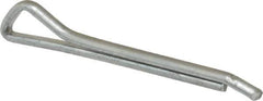 Made in USA - 1/8" Diam x 1-1/4" Long Hammerlock Cotter Pin - Grade 2, Zinc-Plated, Steel - Best Tool & Supply