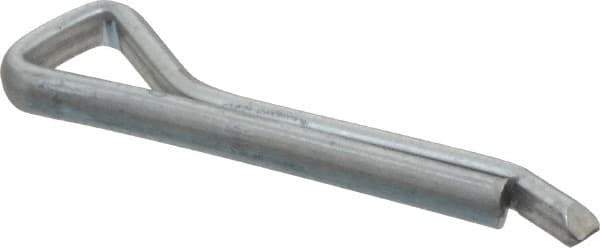 Made in USA - 5/32" Diam x 1" Long Hammerlock Cotter Pin - Grade 2, Zinc-Plated, Steel - Best Tool & Supply