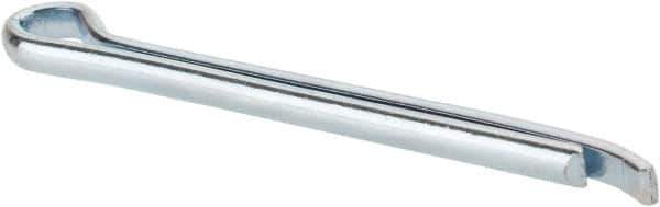 Made in USA - 5/32" Diam x 2" Long Hammerlock Cotter Pin - Grade 2, Zinc-Plated, Steel - Best Tool & Supply