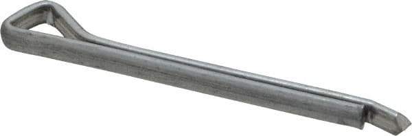 Made in USA - 3/16" Diam x 2" Long Hammerlock Cotter Pin - Grade 2, Zinc-Plated, Steel - Best Tool & Supply