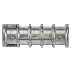 Lag Shield Anchor: 5/8″ Dia, 1-3/4″ Min Embedment Zamak Alloy, Zinc-Plated