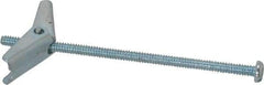 Powers Fasteners - 1/8" Screw, 1/8" Diam, 3" Long, Toggle Bolt Drywall & Hollow Wall Anchor - 3/8" Drill, Zinc Plated, Steel, Grade Zamac 7, Use in Drywall & Wallboard - Best Tool & Supply