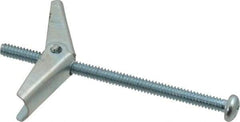 Powers Fasteners - 3/16" Screw, 3/16" Diam, 3" Long, Toggle Bolt Drywall & Hollow Wall Anchor - 1/2" Drill, Zinc Plated, Steel, Grade Zamac 7, Use in Drywall & Wallboard - Best Tool & Supply