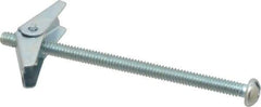 Powers Fasteners - 1/4" Screw, 1/4" Diam, 4" Long, Toggle Bolt Drywall & Hollow Wall Anchor - 5/8" Drill, Zinc Plated, Steel, Grade Zamac 7, Use in Drywall & Wallboard - Best Tool & Supply