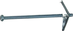 Powers Fasteners - 1/4" Screw, 1/4" Diam, 5" Long, Toggle Bolt Drywall & Hollow Wall Anchor - 5/8" Drill, Zinc Plated, Steel, Grade Zamac 7, Use in Drywall & Wallboard - Best Tool & Supply