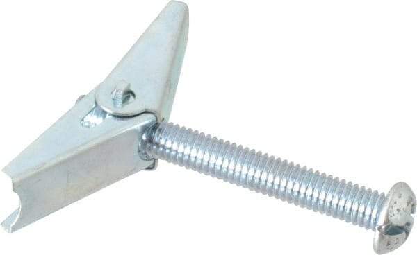 Powers Fasteners - 3/8" Screw, 3/8" Diam, 3" Long, Toggle Bolt Drywall & Hollow Wall Anchor - 7/8" Drill, Zinc Plated, Steel, Grade Zamac 7, Use in Drywall & Wallboard - Best Tool & Supply