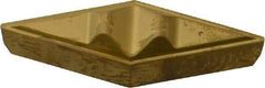 Seco - VCGR331 Grade CP200 Carbide Turning Insert - TiAlN/TiN Finish, 35° Diamond, 3/8" Inscr Circle, 3/16" Thick, 1/64" Corner Radius - Best Tool & Supply