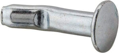 Powers Fasteners - 1/4" Diam, 1/4" Drill, 1" OAL, 1-1/4" Min Embedment Split-Drive Concrete Anchor - Grade 8.2 Steel, Zinc-Plated Finish, Mushroom Head - Best Tool & Supply