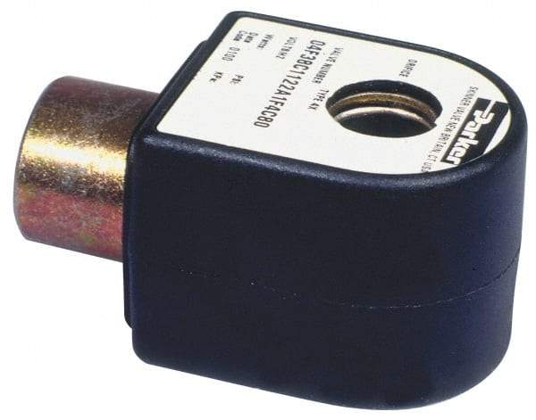 Parker - 24 Volt, 18 Coil Lead Length, Class H, Solenoid Coil - 9.5 Watt, NEMA 4X Enclosure, Use with Parker Skinner Gold Ring Series Valves - Best Tool & Supply