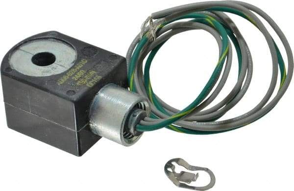 Parker - 24 Volt, 18 Coil Lead Length, Class F, Solenoid Coil - 6.0 Watt, NEMA 4X Enclosure, Use with Parker Skinner Gold Ring Series Valves - Best Tool & Supply