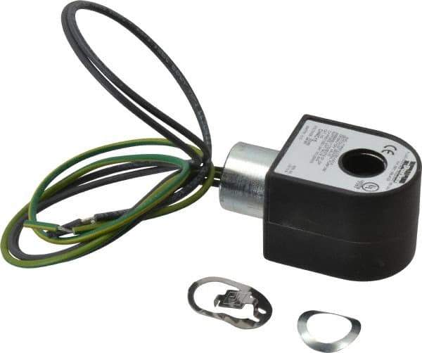 Parker - 240 Volt, 18 Coil Lead Length, Class H, Solenoid Coil - 11.0 Watt, NEMA 4X Enclosure, Use with Parker Skinner Gold Ring Series Valves - Best Tool & Supply