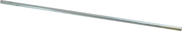 Made in USA - 12" Long x 3/16" High x 3/16" Wide, Zinc-Plated Undersized Key Stock - C1018 Steel - Best Tool & Supply