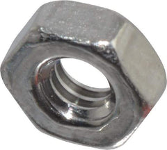 Value Collection - M2x4.00 Stainless Steel Right Hand Hex Nut - 4mm Across Flats, 1.6mm High, Uncoated - Best Tool & Supply