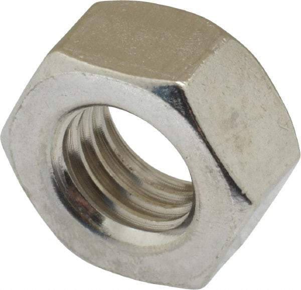 Value Collection - M14x2.00 Stainless Steel Right Hand Hex Nut - 22mm Across Flats, 11mm High, Uncoated - Best Tool & Supply