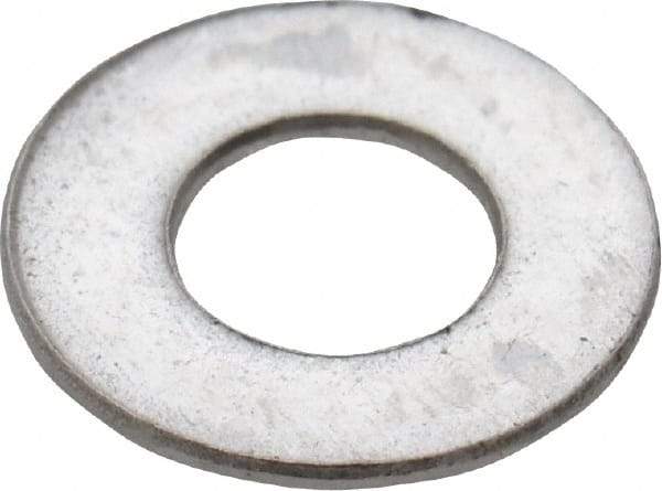 Value Collection - M3 Screw, Grade 18-8 Stainless Steel Standard Flat Washer - 3.2mm ID x 7mm OD, 0.5mm Thick - Best Tool & Supply