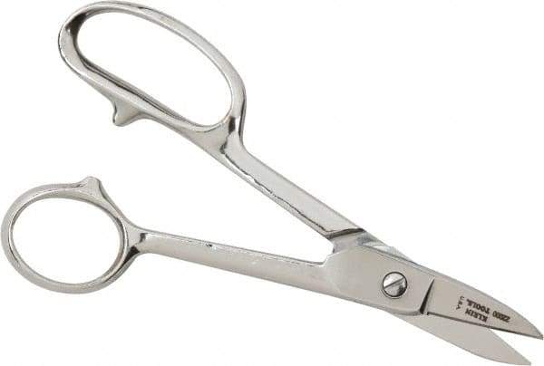 Heritage Cutlery - 1-3/8" LOC, 7" OAL Chrome Plated High Leverage Shears - Right Hand, Chrome Plated Straight Handle, For General Purpose Use - Best Tool & Supply