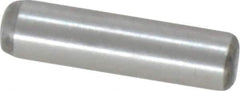 Value Collection - 3mm Diam x 12mm Pin Length Grade 8 Alloy Steel Precision Dowel Pin - Bright Finish, 1 Rounded End - Best Tool & Supply