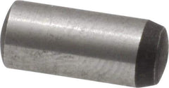 Value Collection - 5mm Diam x 12mm Pin Length Grade 8 Alloy Steel Precision Dowel Pin - Bright Finish, 1 Rounded End - Best Tool & Supply