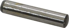 Value Collection - 6mm Diam x 30mm Pin Length Grade 8 Alloy Steel Precision Dowel Pin - Bright Finish, 1 Rounded End - Best Tool & Supply