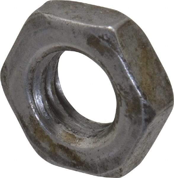 Value Collection - M6x1.00 Steel Right Hand Hex Jam Nut - 10mm Across Flats, 3.2mm High, Uncoated - Best Tool & Supply