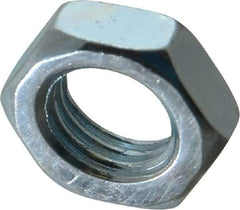 Value Collection - M16x2.00 Steel Right Hand Hex Jam Nut - 22mm Across Flats, 8mm High, Zinc-Plated Finish - Best Tool & Supply