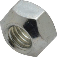 Value Collection - M10x0.15 Grade 8 Hex Lock Nut with Distorted Thread - 9mm High, Zinc-Plated Finish - Best Tool & Supply