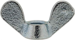 Value Collection - M8x1.25, Zinc Plated, Iron Standard Wing Nut - 3.6mm Wing Span, 18mm Wing Span - Best Tool & Supply