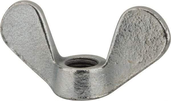 Value Collection - M12x1.75, Zinc Plated, Iron Standard Wing Nut - 5.6mm Wing Span, 31mm Wing Span - Best Tool & Supply