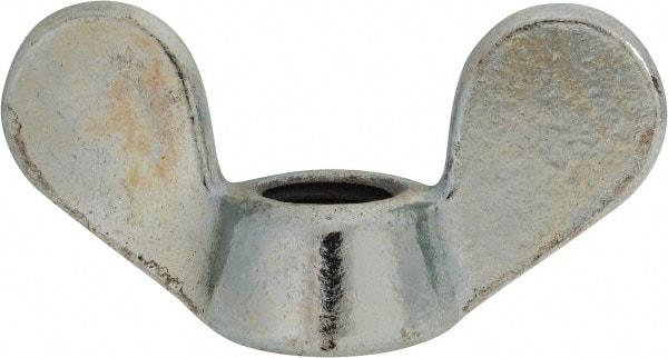 Value Collection - M24x3.00, Zinc Plated, Iron Standard Wing Nut - 8.6mm Wing Span, 53.5mm Wing Span - Best Tool & Supply