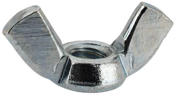 Value Collection - M5x0.80, Zinc Plated, Iron Standard Wing Nut - 2.3mm Wing Span, 11mm Wing Span - Best Tool & Supply