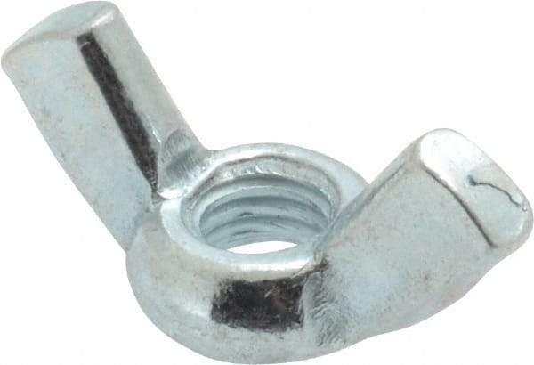 Value Collection - M6x1.00, Zinc Plated, Iron Standard Wing Nut - 2.7mm Wing Span, 15mm Wing Span - Best Tool & Supply