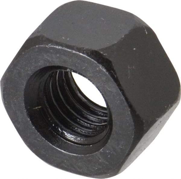 Value Collection - M12x1.75 Steel Right Hand Heavy Hex Nut - 22.78mm Across Flats, 12mm High, Uncoated - Best Tool & Supply