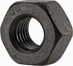 Value Collection - M18x2.50 Metric Coarse Steel Right Hand Heavy Hex Nut - 32.95mm Across Flats, 18mm High, Uncoated - Best Tool & Supply