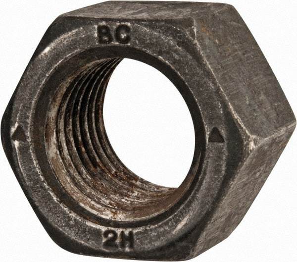 Value Collection - M22x2.50 Steel Right Hand Heavy Hex Nut - 39.55mm Across Flats, 23mm High, Uncoated - Best Tool & Supply