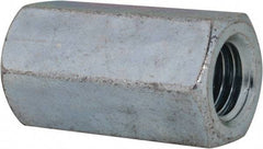 Value Collection - M12x1.75 Metric Coarse, 36mm OAL Steel Standard Coupling Nut - Zinc-Plated Finish, 19mm Width Across Flats, 21.1mm Width Across Points - Best Tool & Supply