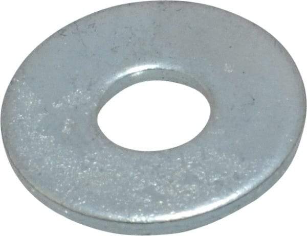 Value Collection - M5 Screw, Steel Fender Flat Washer - 5.3mm ID x 15mm OD, 1.2mm Thick, Zinc-Plated Finish - Best Tool & Supply