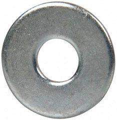 Value Collection - M6 Screw, Steel Fender Flat Washer - 6.4mm ID x 18mm OD, 1.6mm Thick, Zinc-Plated Finish - Best Tool & Supply