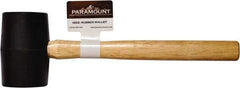 Paramount - 1 Lb Head Rubber Mallet - 12-15/16" OAL, Wood Handle - Best Tool & Supply