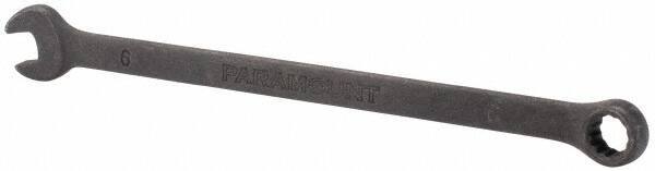 Paramount - 6mm 12 Point Offset Combination Wrench - 15° Offset Angle, 4-7/8" OAL, Chrome Vanadium Steel, Black Finish - Best Tool & Supply