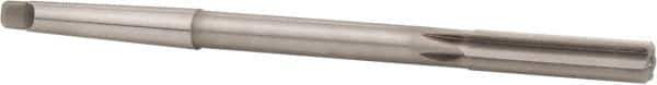 Alvord Polk - 3/8" High Speed Steel 6 Flute Chucking Reamer - Straight Flute, 1MT Morse Taper Shank, 1-3/4" Flute Length, 7" OAL - Best Tool & Supply