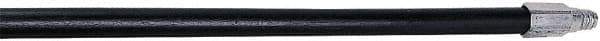 Rubbermaid - 60 x 1-1/16" Wood Handle for Push Brooms - Threaded Connection, Black - Best Tool & Supply