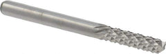 M.A. Ford - 1/8" Diam, 1/2" LOC, End Mill End, Solid Carbide Diamond Pattern Router Bit - 1-1/2" OAL, 1/8" Shank Diam - Best Tool & Supply