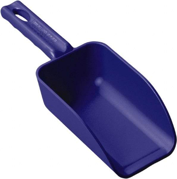 Remco - 16 oz Blue Polypropylene Flat Bottom Scoop - 3.2" Wide x 2" Deep Bowl, 10.4" OAL - Best Tool & Supply