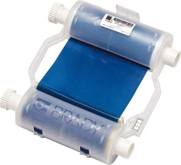 Brady - 4.33" Wide x 2,400" Long, Blue Resin Ribbon Printer Ribbon - For BBP30 Label Printer, BBP33 Label Printer, BBP35 Multicolor Sign & Label Printer, BBP37 Color & Cut Sign & Label Printer, BradyPrinter S3100, BBP31 Sign & Label Printer - Best Tool & Supply