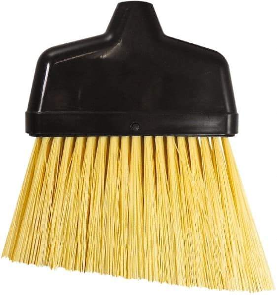 Unger - 6-3/8" Wide, Yellow Synthetic Bristles, Angled Broom - Flagged, Water Resistant - Best Tool & Supply