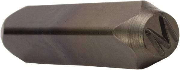 C.H. Hanson - 5/8" Character Size, M Character, Heavy Duty Individual Steel Stamp - Best Tool & Supply