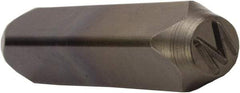 C.H. Hanson - 5/8" Character Size, M Character, Heavy Duty Individual Steel Stamp - Best Tool & Supply